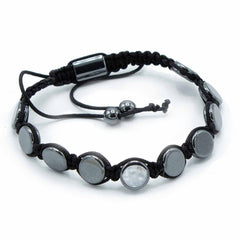 Magnetic Hematite Shamballa Bracelet - Round Flats product image 2