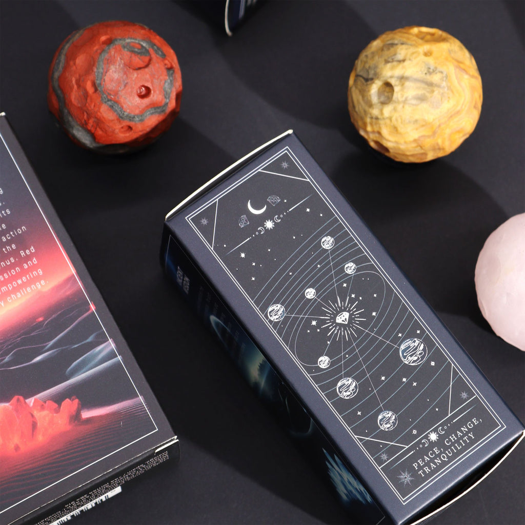 Crazy Lace Jasper Planet on a Sola Goldstone Stand (MERCURY) product image 9