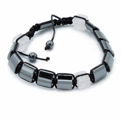 Magnetic Hematite Shamballa Bracelet - Rose Cuboids product image