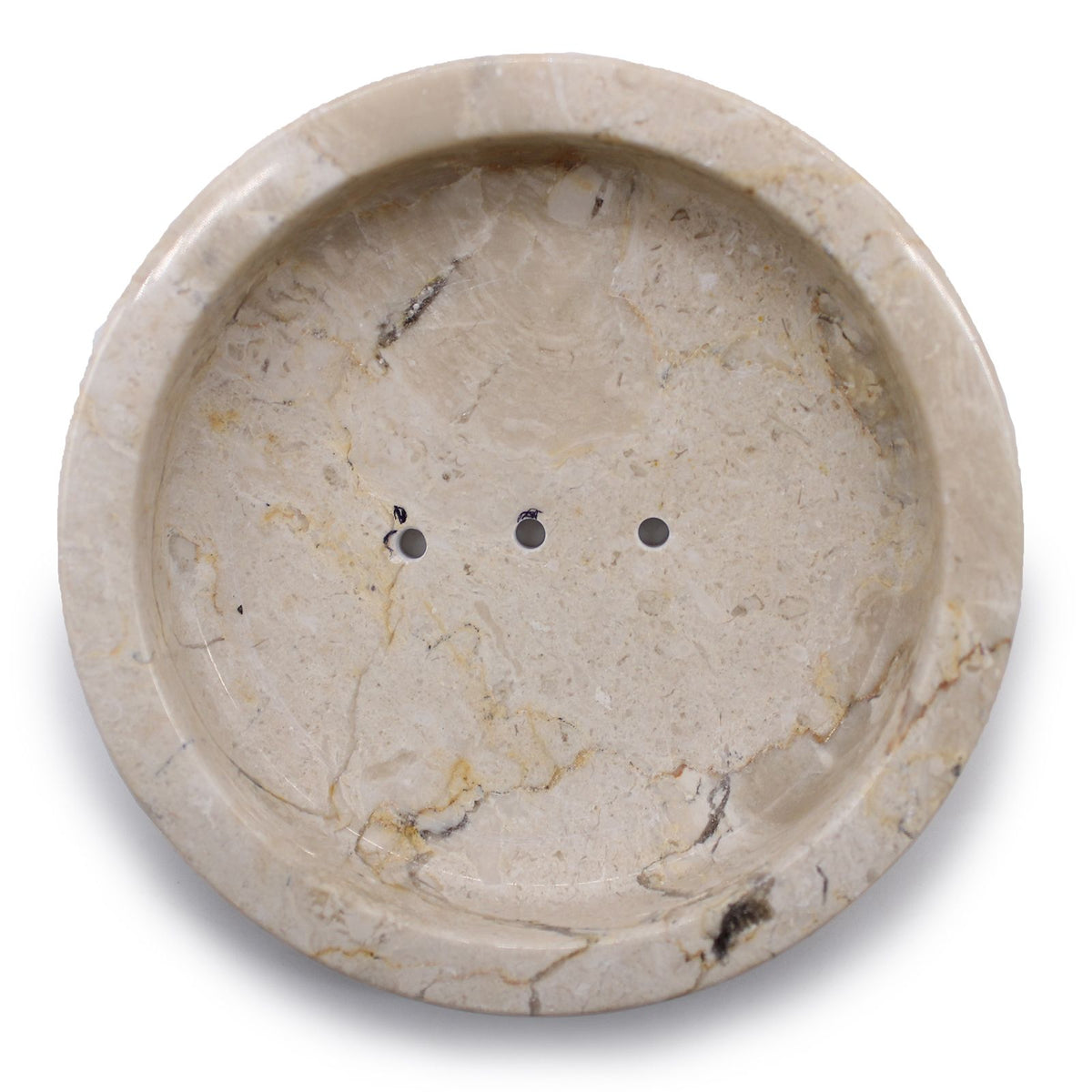 Round Honey Marble Flat Soap Dish product image 2