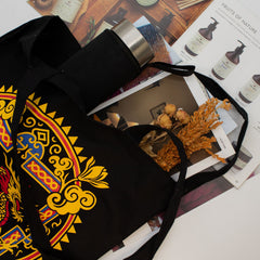 Iconic Classic Tote Bag - Dragon Yin & Yang- Black 6oz product image 2