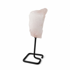 Mineral Specimen on Metal Stand - Rose Quartz product image 2
