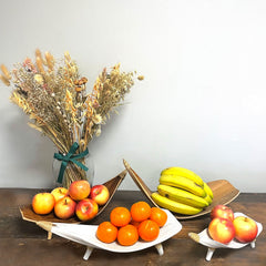 Coconut Leaf Fruit Bowl Set - Whitewash product image 2
