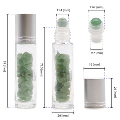 Gemstone Essential Oil Roller Bottle - Black Tourmaline - Silver Cap product image 4