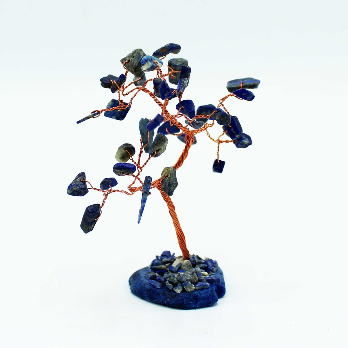 Gemstone Tree - Sodalite on Blue Agate Base (35 stones) product image 3