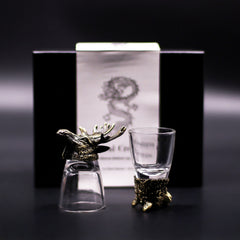 Gift Set of 6 Shot Glasses (50ml) - Wild Forest Creatures - Antique Bronze product image 2
