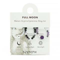 Nymph Spirit Gemstone Ring Set - Full Moon product image 7