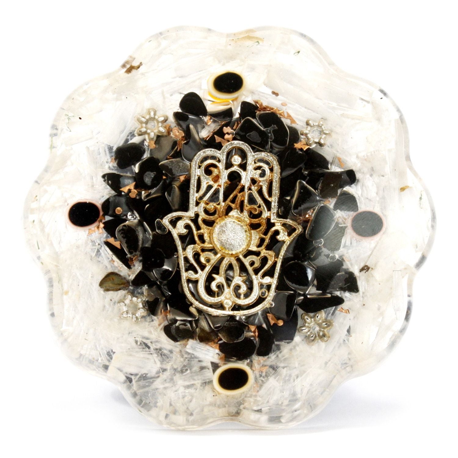 Orgonite Desk Power Packs - Hamsa with Sellonite - Med product image