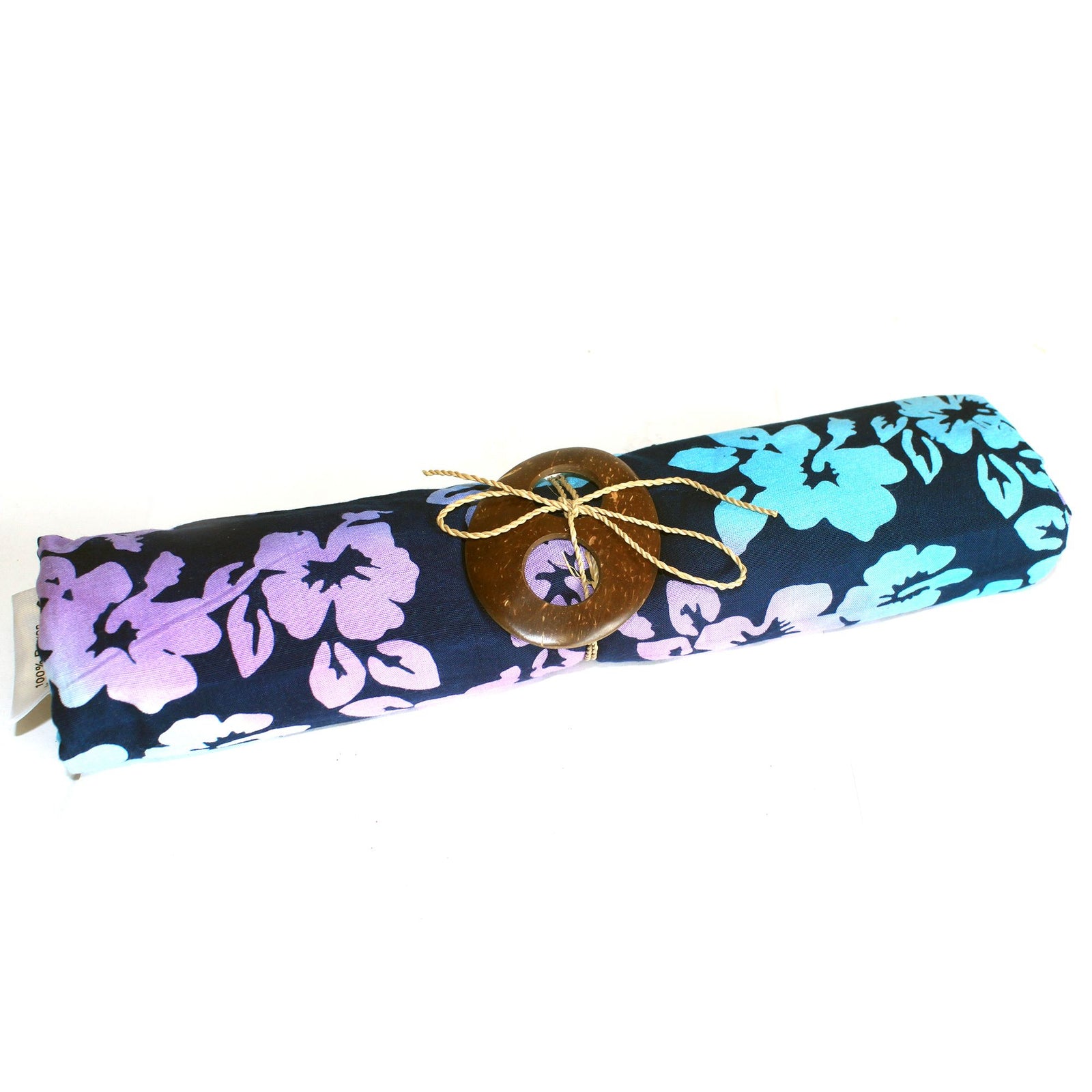 Bali Block Print Sarong - Orchids - Blue product image