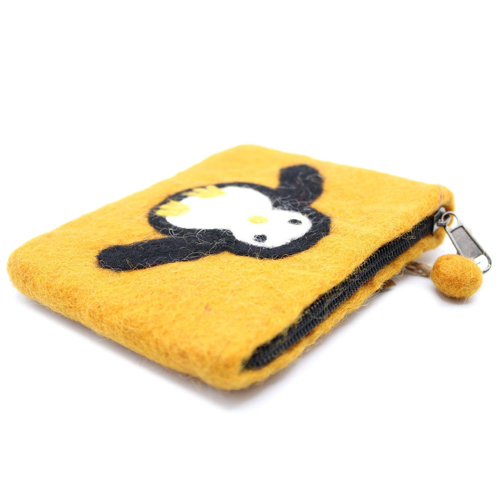 Natural Felt Zipper Pouch (asst) - Cute Penguin product image 5