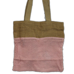 Pure Soft Jute and Cotton Mesh Bag - Rose product image 4