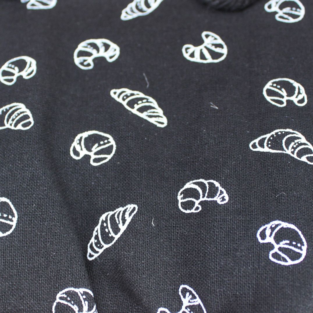 Natural Jute Cotton Gift Bag - Black Lining - Large - product image 3