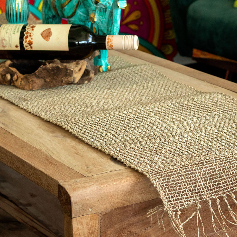Seagrass Fringe Natural Table Runner - 150cm product image