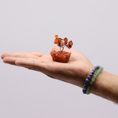 Mini Gemstone Tree On Orgonite Base - Carnelian (15 stones) product image 4
