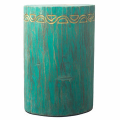 Tribal Stool / Table - Albasia - Turquoise product image 2