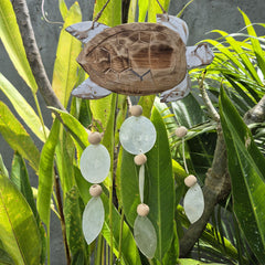 Whitewash Turtle Carving and Natural Copis Drop product image 5