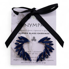 Royal Blue - Vintage Glass - Angel Wings - Earrings product image 5