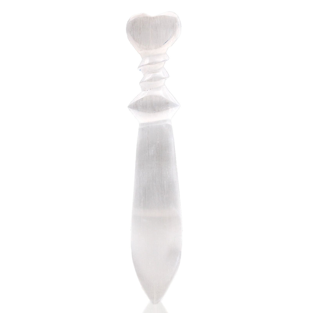 Selenite Lrg Ritual Knife - Spiral (25cm) product image 7
