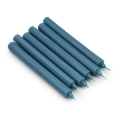 Solid Colour Dinner Candle Set - Pack of 21 - Rustic Teal product image 2
