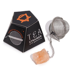 Raw Crystal Gemstone Tea Strainer - Carnelian product image 2