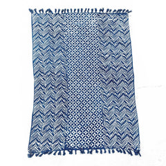 Handmade Indigo Throw - 170x120cm - Namoona Waves product image 4