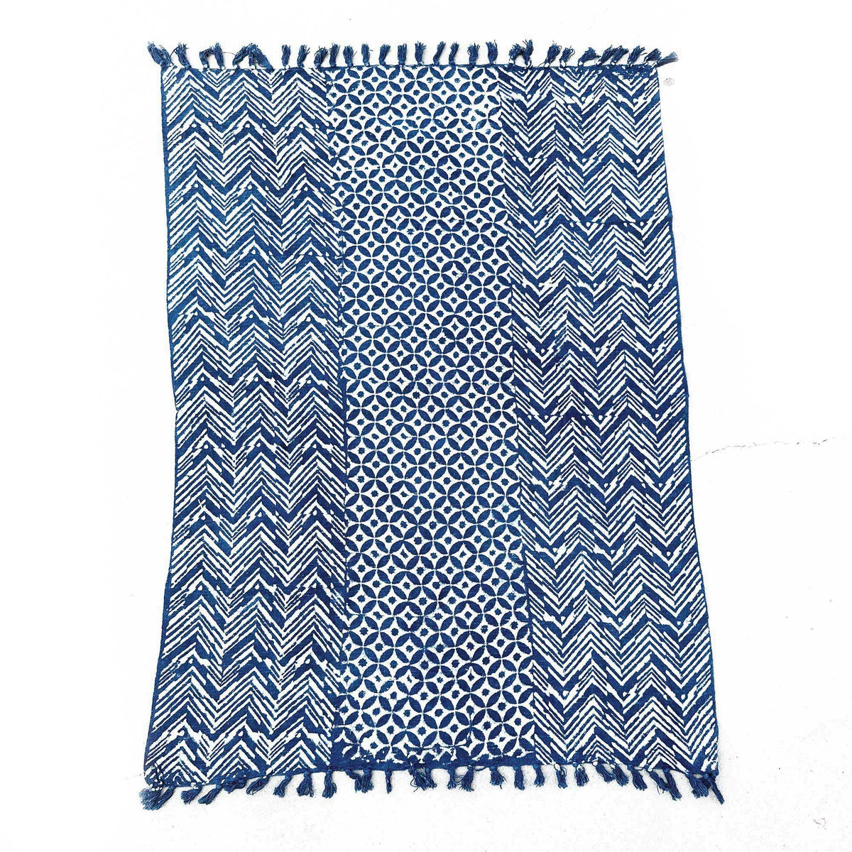 Handmade Indigo Throw - 170x120cm - Namoona Waves product image 4