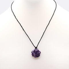 Laced Gemstone Hexagon Pendant - Lepidolite product image 2