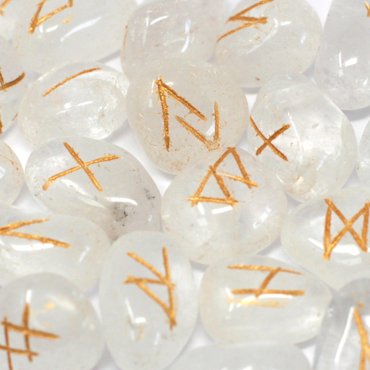 Runes Stone Set in Pouch - Crystal product image
