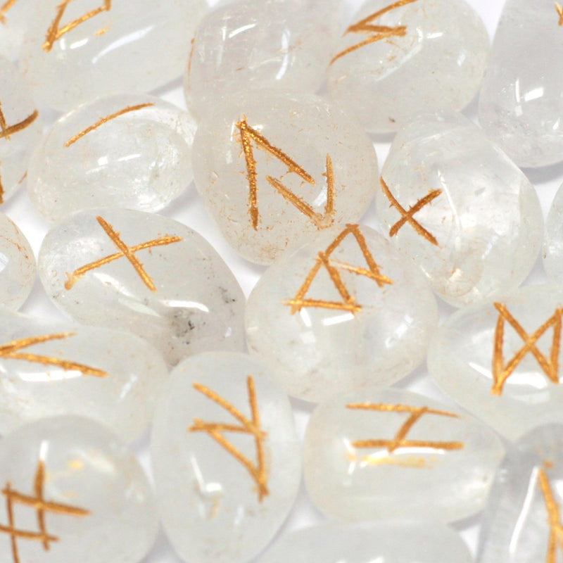Runes Stone Set in Pouch - Crystal product image
