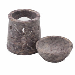 Small Soapstone Oil Burner 8cm - Sun & Stars product image 4