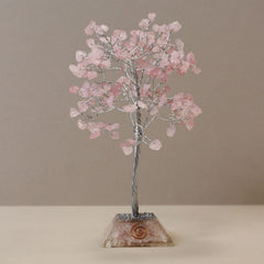 Gemstone Tree with Organite Base - 160 Stone - Rose Quartz product image 4