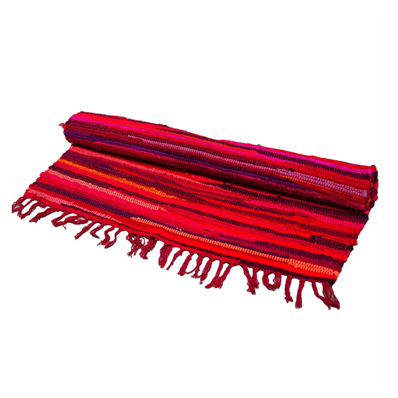 Large Rag Rug - 150x90cm - premium quality - Shocking Pinks product image