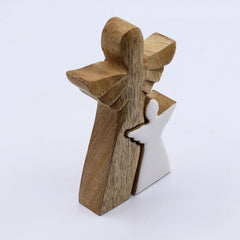 Mango Wood Angel in Angel - White Enamel product image 6
