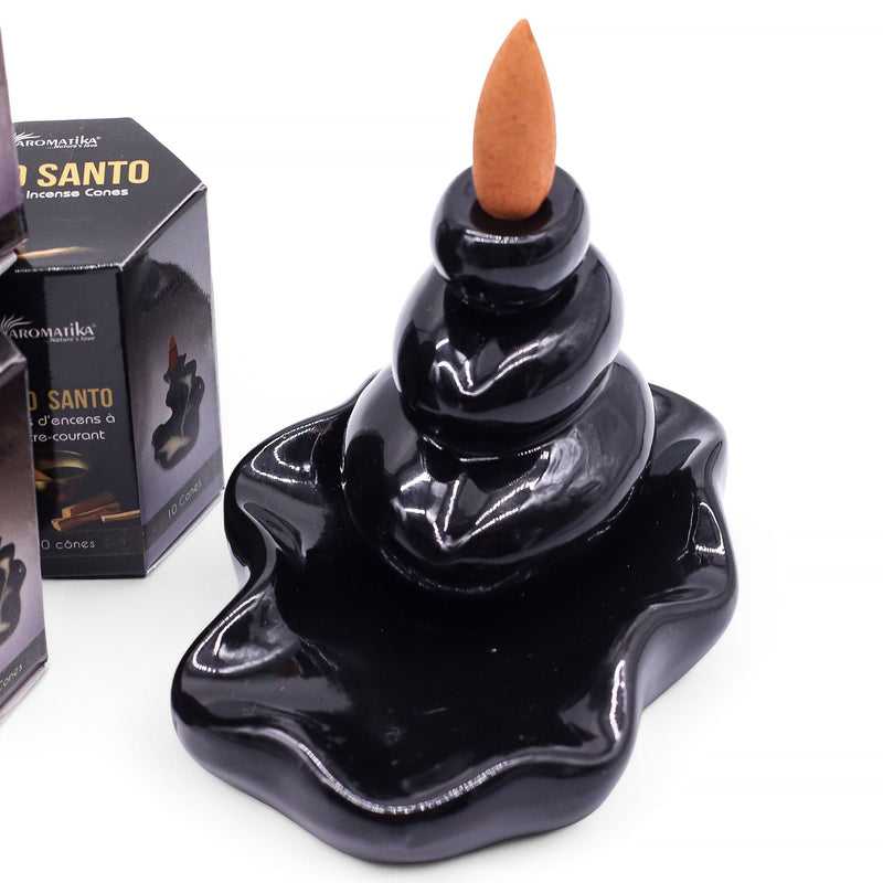 Pack of 10 Masala Backflow Incense - Palo Santo product image