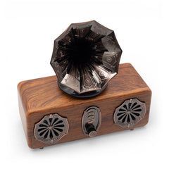 Retro Mini Double Gramophone Speaker - Bluetooth - 5.4 watt x 2 product image 6