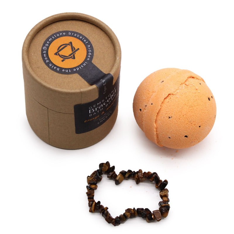 Tiger Eye Gem Bracelet Bath Bomb product image