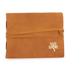 Leather Sketchbook Golden Tree - 144 pages - 18x23cm product image