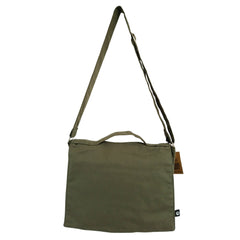 Cotton Canvas Laptop Messenger Bag - Olive product image 2
