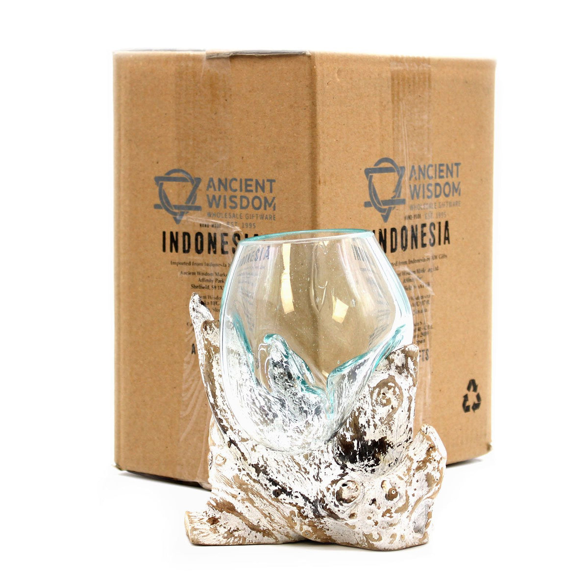 Molten Glass on Whitewash Wood - Medium Bowl product image 2