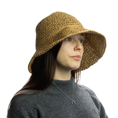 Nomad Sari Floppy Straw Sun Hat - Natural Coffee product image 7