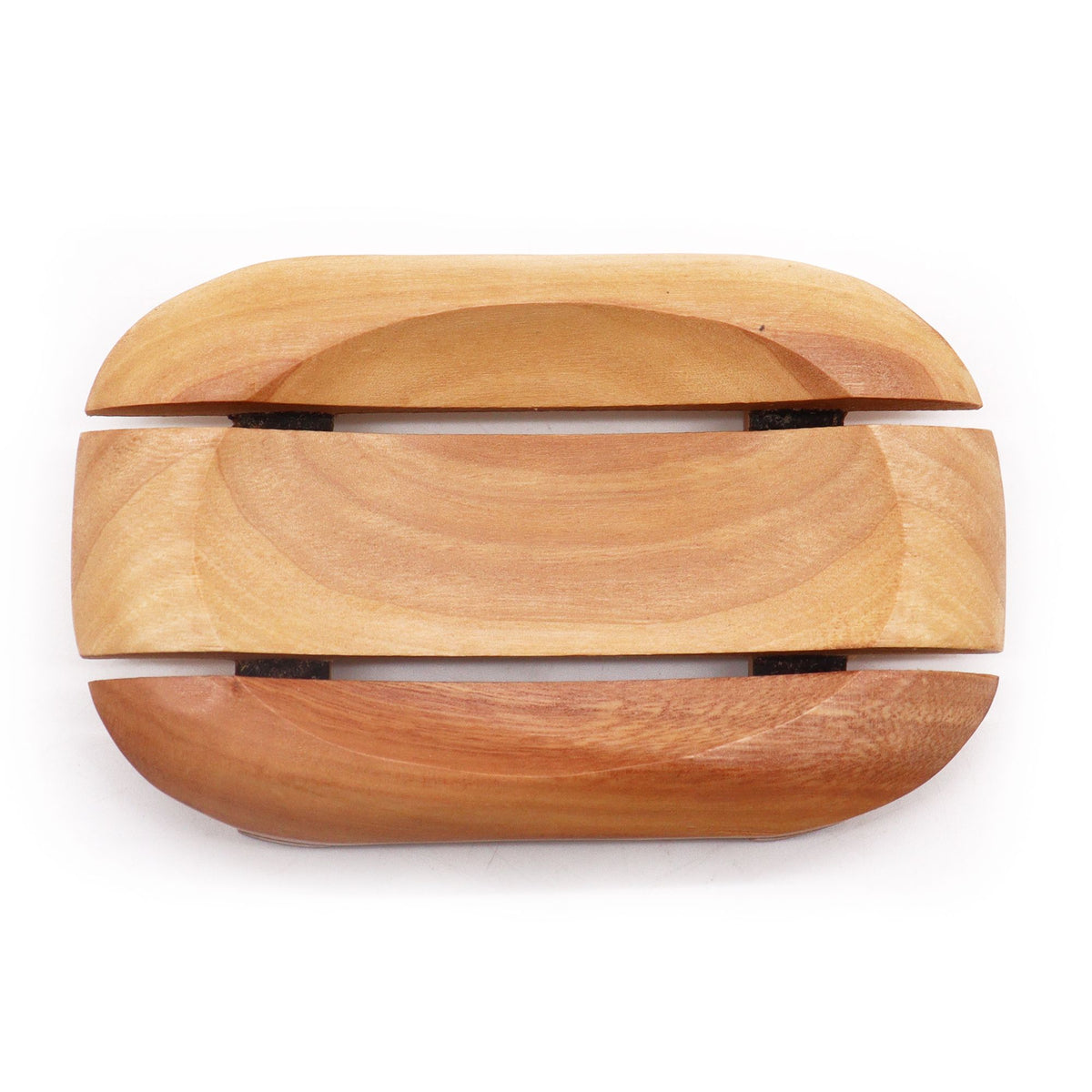 Classic Mahogany Soap Dish - Oval in Rectangle product image 2