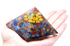 Orgonite Pyramid - Om Chakra - 70 mm product image 2