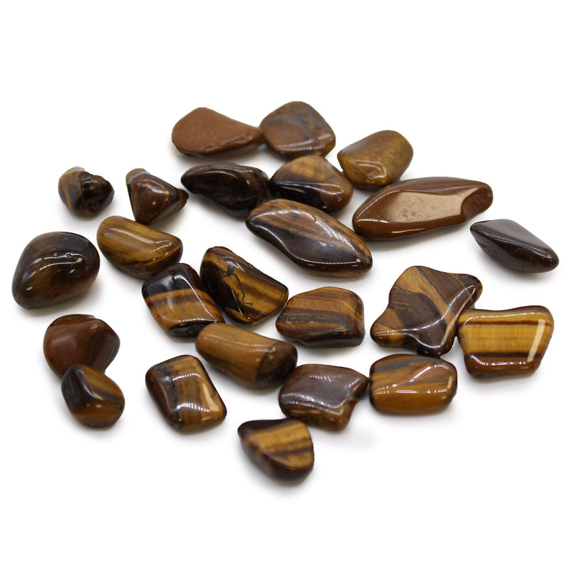 Small African Tumble Stones - Tigers Eye - Golden product image