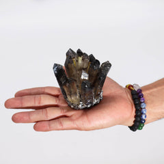 Crafted Quartz Cluster - Smoky Ghost Quartz product image