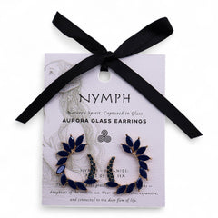 Royal Blue - Vintage Glass - Loop - Earrings product image 3