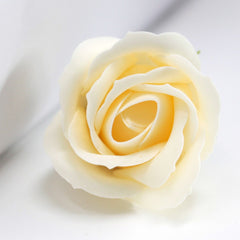 Craft Soap Flowers - Med Rose - Ivory product image 5