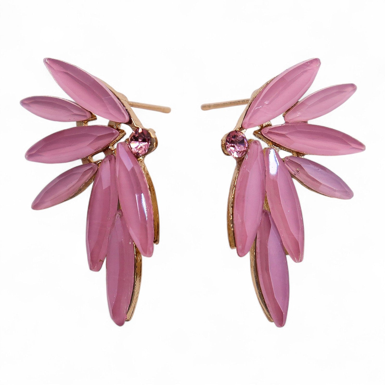 Soft Pink - Vintage Glass - Faries - Earrings product image