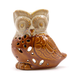 Classic Rustic Oil Burner - Owl Side-on (assorted) product image
