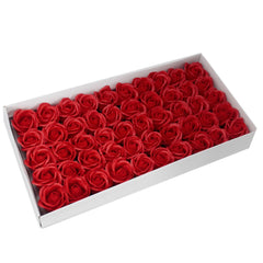 Craft Soap Flowers - Med Rose - Red product image 6