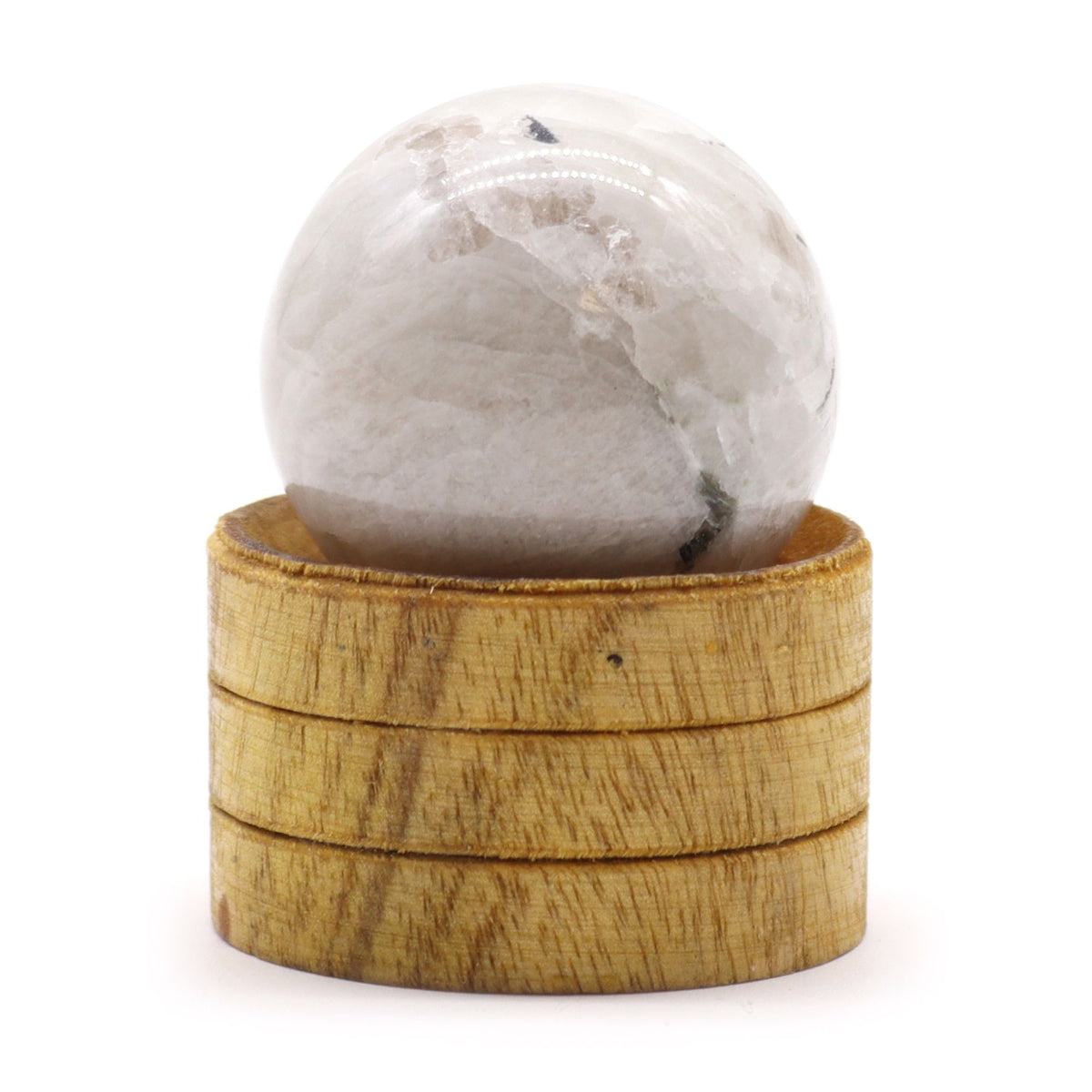 Gemstone Sphere 40mm - Indian Moonstone with Stand product image